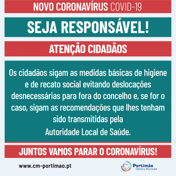 Novo Coronavírus - COVID19 (atenção cidadãos)