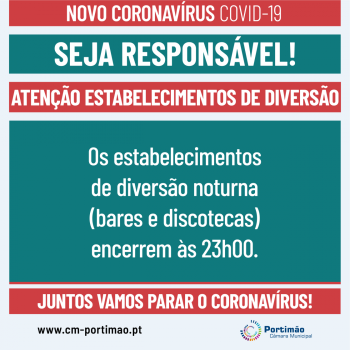 Novo Coronavírus - COVID19 (atenção estabelecimentos de diversão)